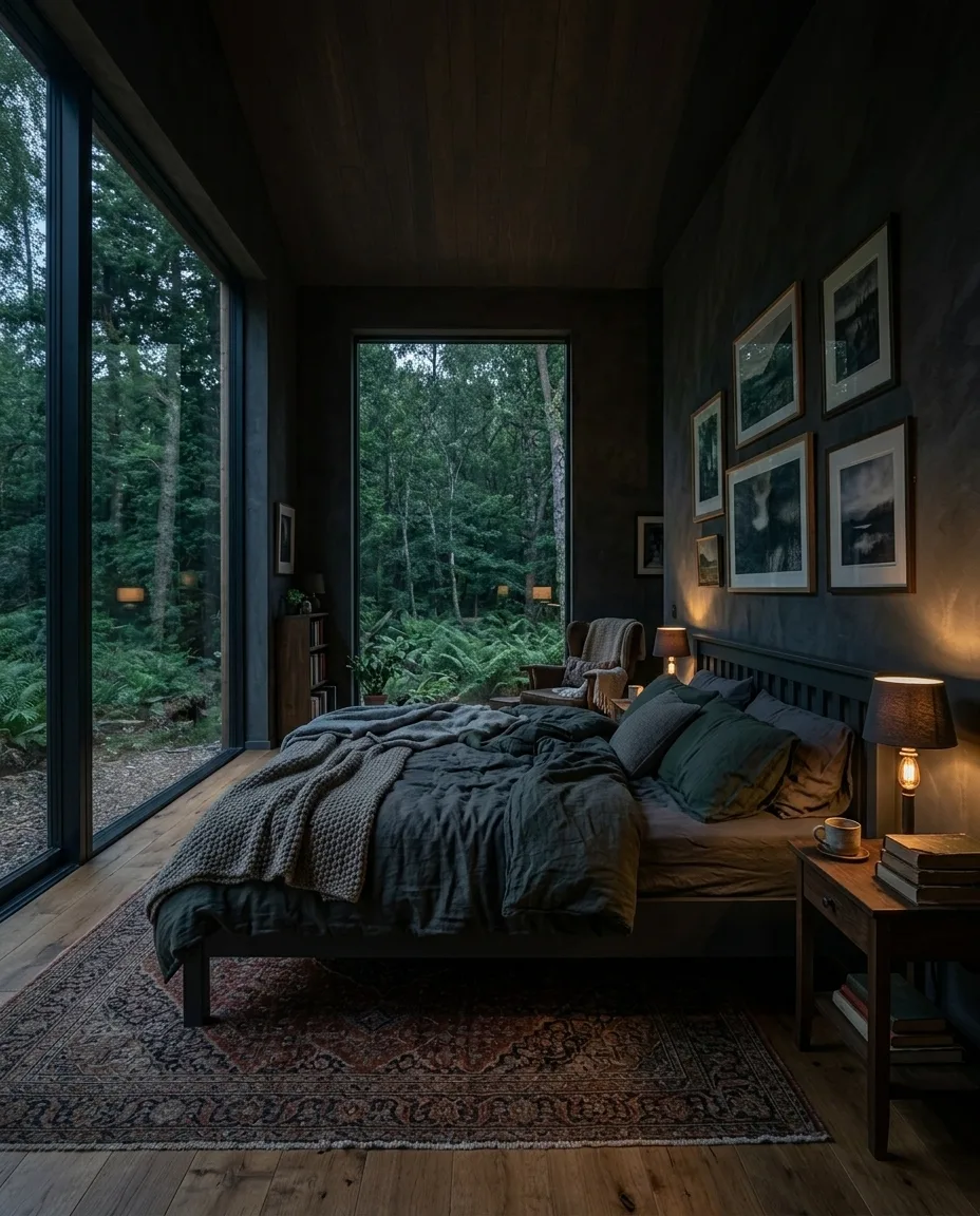 Principal bedroom of Villa Kalda, drawn by AI