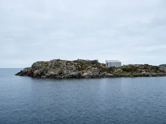 On an island