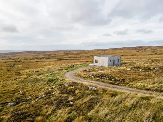 On open moorland