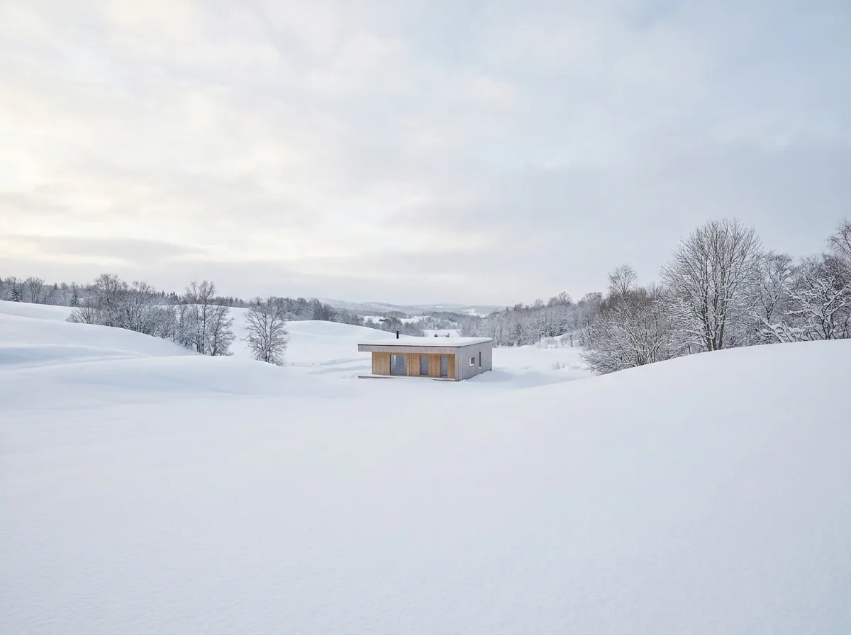 In the snow